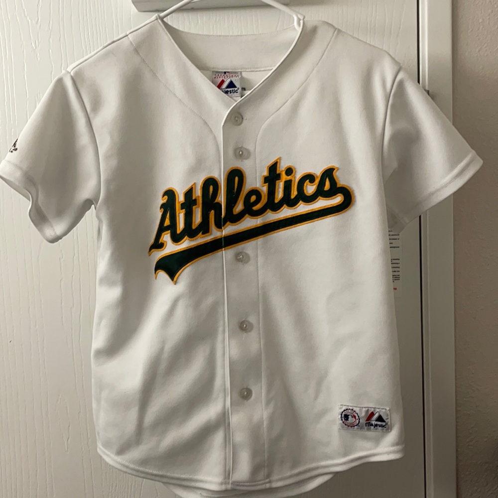 MajesticMLB Oakland Athletics jersey Davis number 10